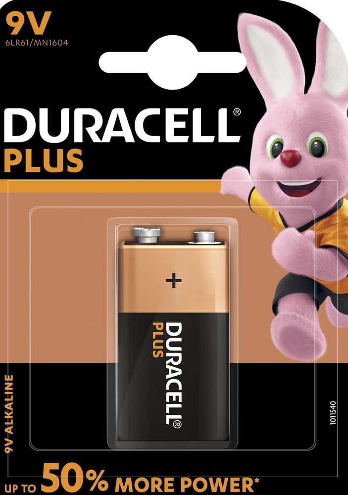 Duracell Plus MN1604 6LR61 9V Block-Batterie