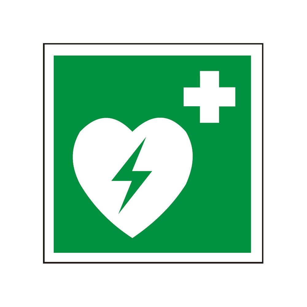 Defibrillator - Rettungszeichen